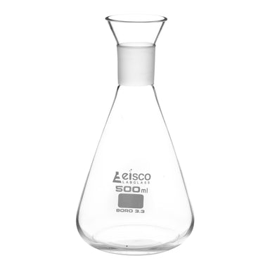 Flask Iodine, cap. 500ml, with interchangeable stopper, Socket size 29/32, borosilicate glass - eiscoindustrial