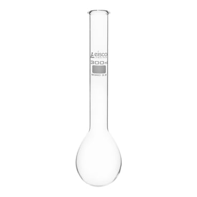 Flask Kjedahl, cap. 300ml., long neck, round bottom, borosilicate glass - eiscoindustrial