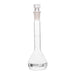 Flasks Volumetric with Hollow Stopper Class - A, cap. 50ml, Hex. Hollow Stopper, borosilicate glass, White Printing - eiscoindustrial