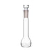 Flasks Volumetric with Hollow Stopper Class - B, cap. 10ml, Hex. Hollow Stopper, borosilicate glass, White Printing - eiscoindustrial