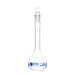 Flask Volumetric With Solid Glass Stopper  ASTM-E288 STD Class A  25 ml Stopper no 9, Blue Printing - eiscoindustrial