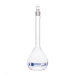 Flask Volumetric With Solid Glass Stopper  ASTM-E288 STD Class A  250 ml Stopper no 16, Blue Printing - eiscoindustrial