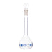 Flask Volumetric With Solid Glass Stopper  ASTM-E288 STD Class B  25 ml Stopper no.9, Blue Printing - eiscoindustrial