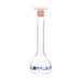 Flask Volumetric With Polypropylene Stopper  ASTM-E288 STD Class A,50 ml, Stopper no 13, Blue Printing - eiscoindustrial