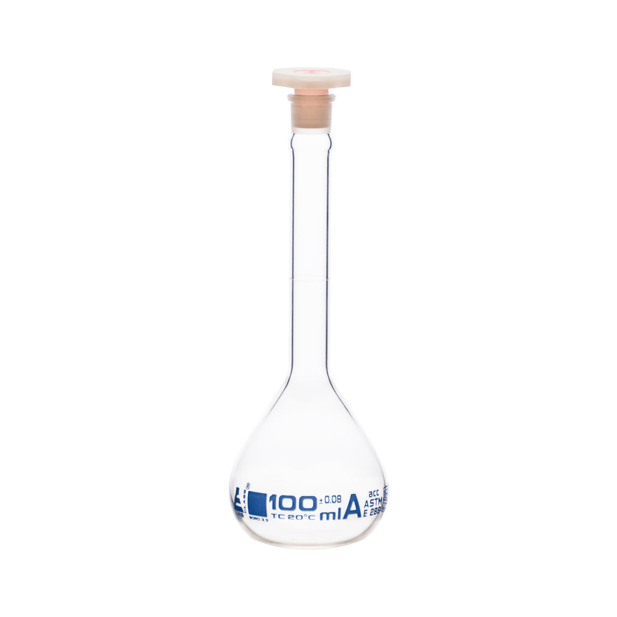 Flask Volumetric With Polypropylene Stopper Astm E288 Std Class A100 — Eiscoindustrial 9912