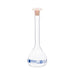 Flask Volumetric With Polypropylene Stopper  ASTM-E288 STD Class B,100 ml, Stopper no 13, Blue Printing - eiscoindustrial