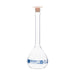 Flask Volumetric With Polypropylene Stopper  ASTM-E288 STD Class B,200 ml, Stopper no 16, Blue Printing - eiscoindustrial