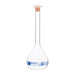 Flask Volumetric With Polypropylene Stopper  ASTM-E288 STD Class B,250 ml, Stopper no 16, Blue Printing - eiscoindustrial