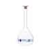 Flask Volumetric With Polypropylene Stopper  ASTM-E288 STD Class B,1000 ml, Stopper no 22, Blue Printing - eiscoindustrial