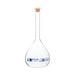 Flask Volumetric With Polypropylene Stopper  ASTM-E288 STD Class B,2000 ml, Stopper no 27, Blue Printing - eiscoindustrial