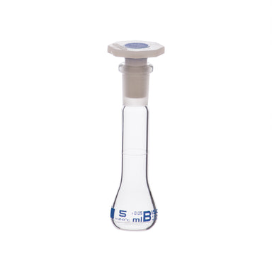 Flask Volumetric class 'B', cap. 1ml, socket size 7/16, borosilicate glass, Blue Printing - eiscoindustrial