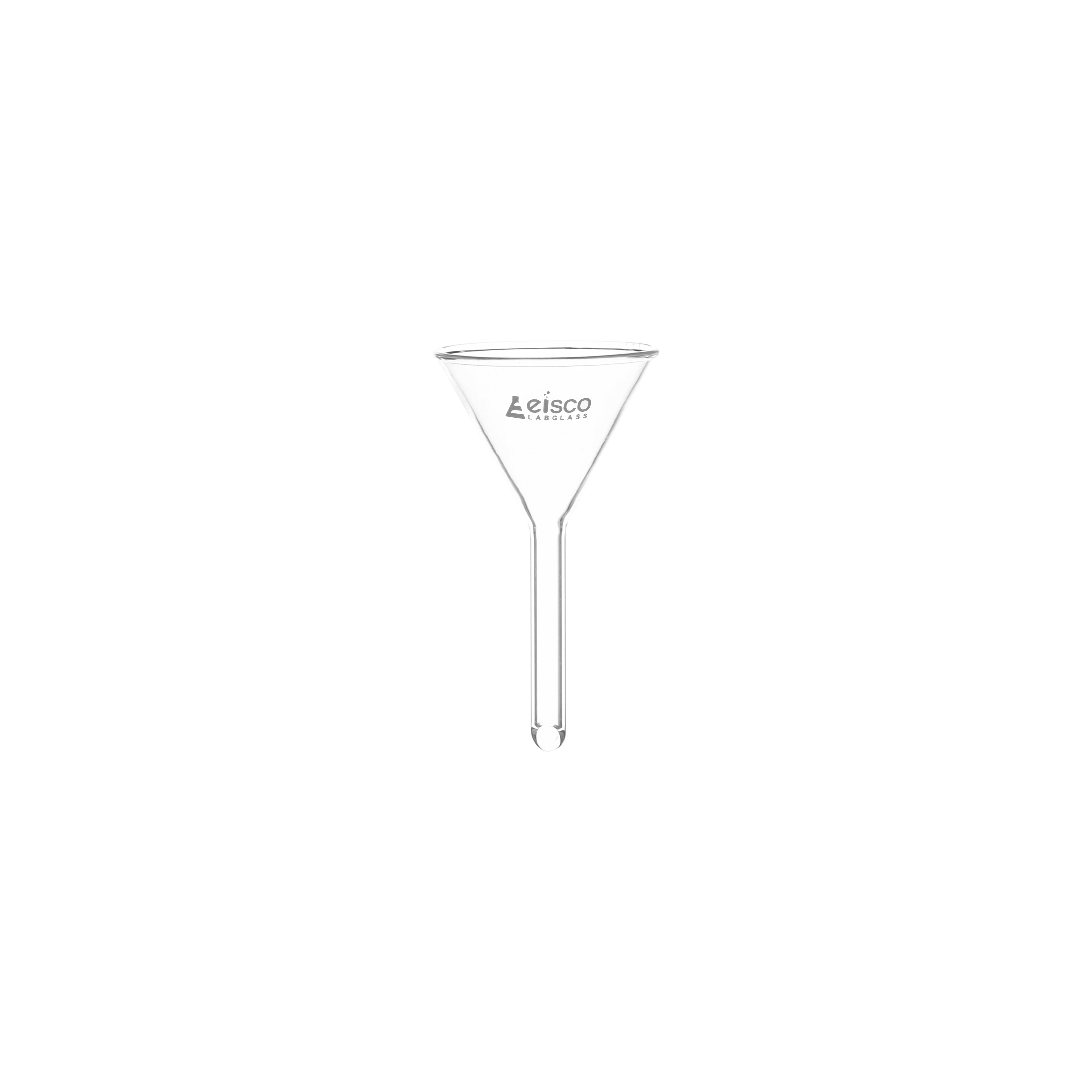 Funnel Filter 25mm, Borosilicate glass, plain at 60° angle - eiscoindustrial