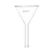 Filter Funnel, 55mm - 60º Angle - Plain Stem, 8mm - Borosilicate Glass - Eisco Labs - eiscoindustrial