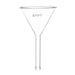 Funnel Filter 65mm, Borosilicate glass, plain at 60° angle - eiscoindustrial