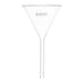 Funnel Filter 75mm, Borosilicate glass, plain at 60° angle - eiscoindustrial