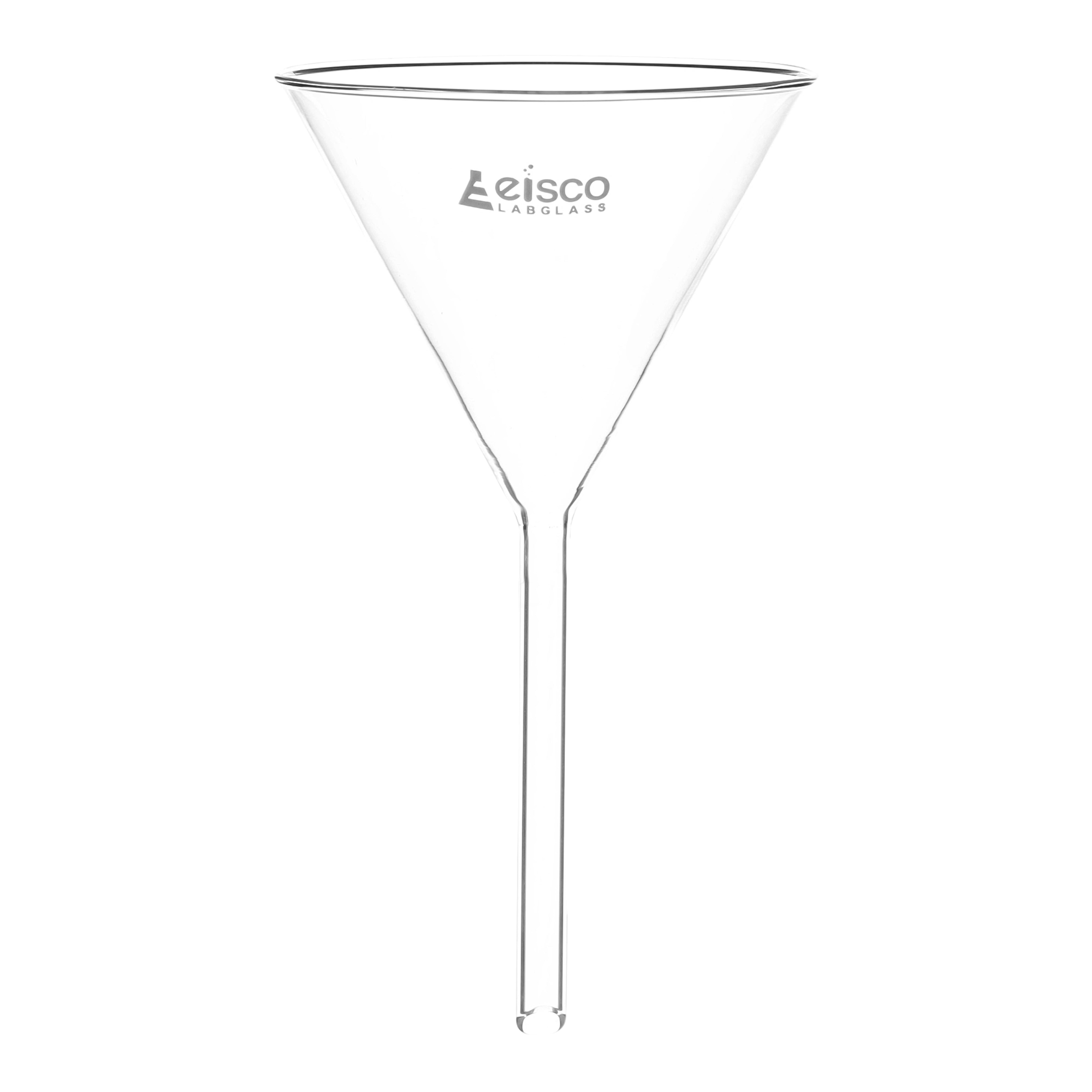 Funnel Filter 100mm, Borosilicate glass, plain at 60° angle - eiscoindustrial