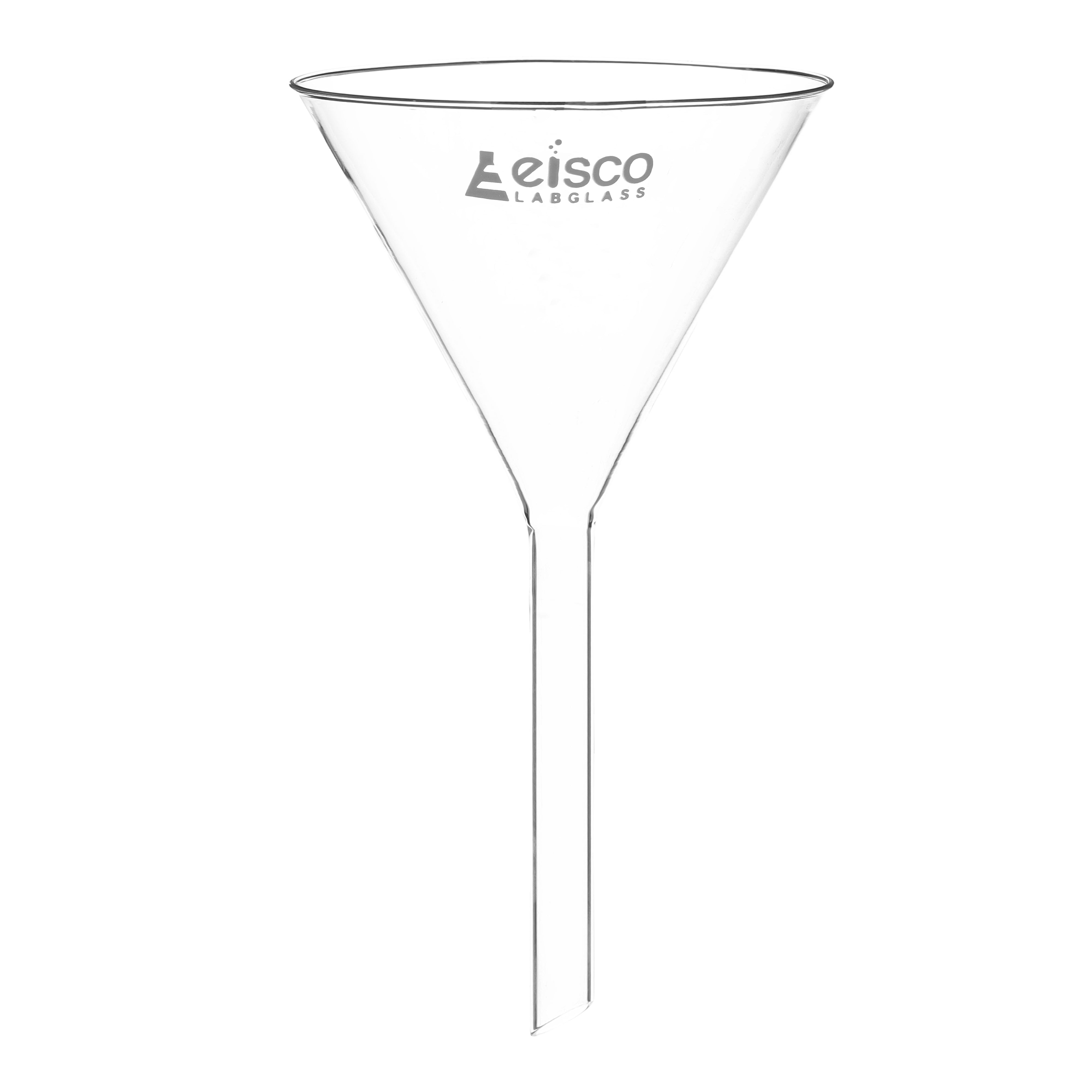 Funnel Filter 125mm, Borosilicate glass, plain at 60° angle - eiscoindustrial