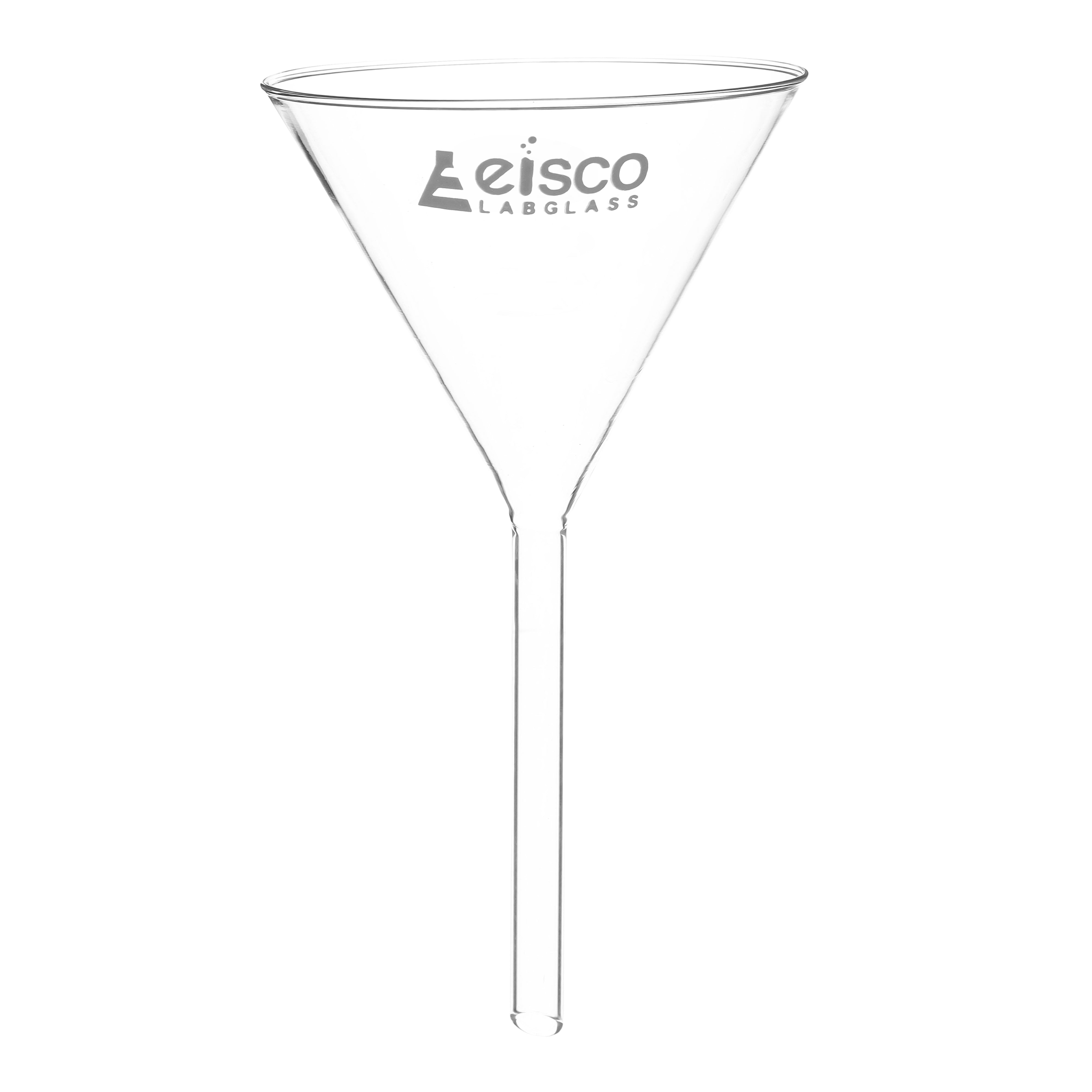 Funnel Filter 150mm, Borosilicate glass, plain at 60° angle - eiscoindustrial