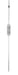 Pipette class 'B' 25ml, Borosilicate glass,  White Printing bulb form, Blue - eiscoindustrial