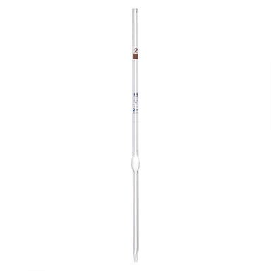 Pipette class 'A' 2ml, Borosilicate glass, Blue Printing bulb form, - eiscoindustrial