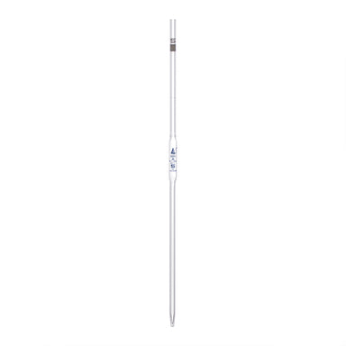 Pipette class 'A' 5ml, Borosilicate glass, Blue Printing bulb form, White - eiscoindustrial