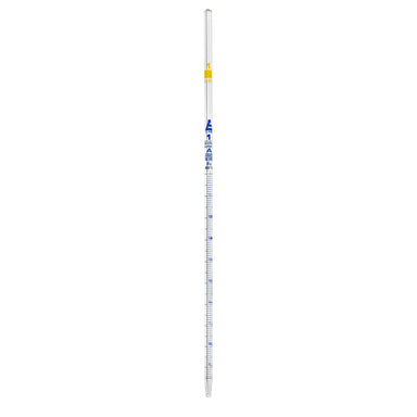 Pipette Serological class 'A' 1.0ml, Yellow, Blue Printing - eiscoindustrial