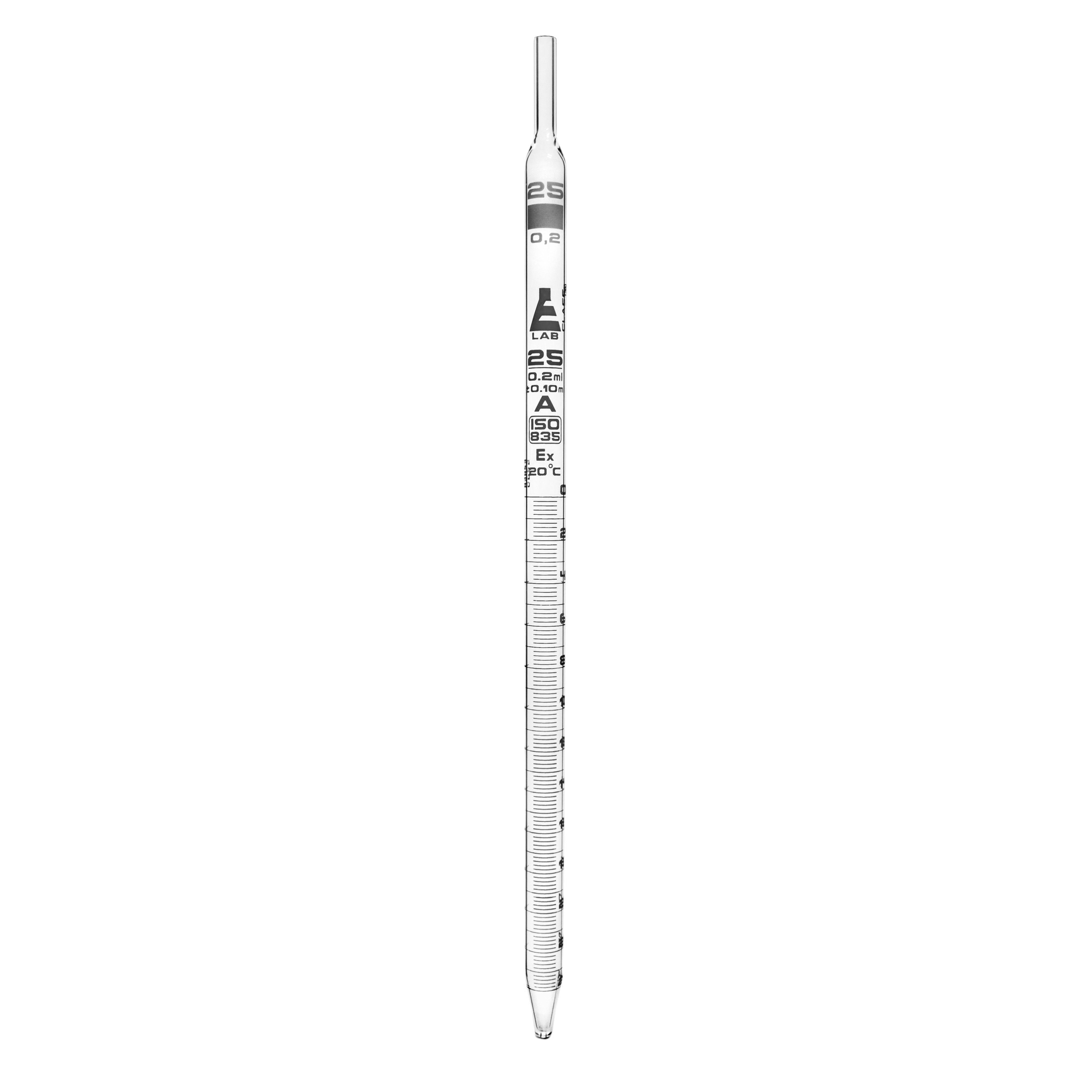 Pipette Serological class 'A' 25.0ml, White,White Printing - eiscoindustrial