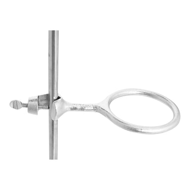 Stainless steel ring closed with integral stem, bosshead fitted with thumb screw. ID of ring 7.5cm - eiscoindustrial