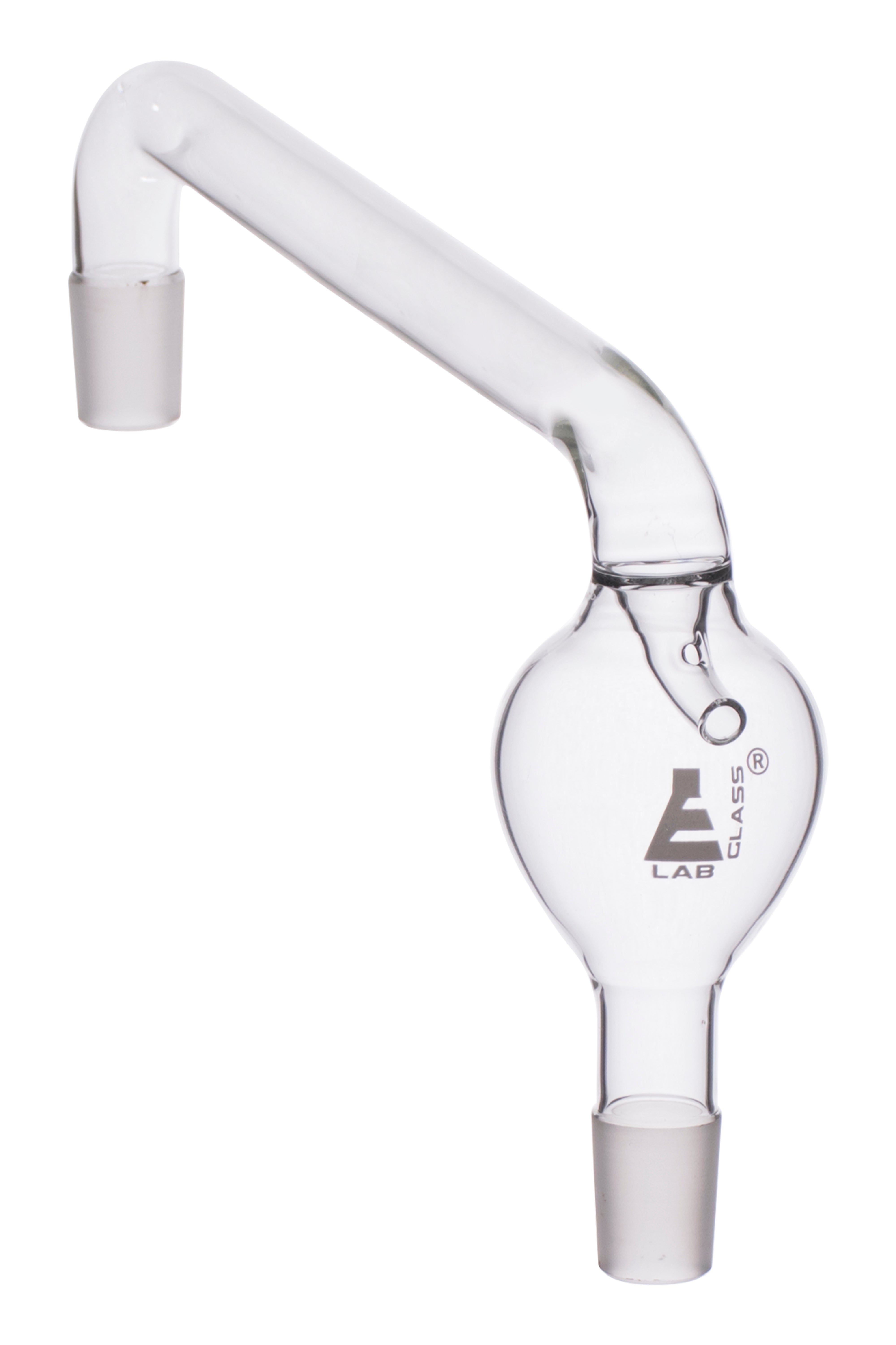 Splash Head Vertical Pear Shape, Cone size to fit flask 24/29, to fit condenser 24/29 - eiscoindustrial