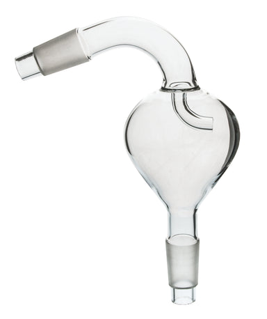 Splash Head Sloping Pear Shape, Cone size to fit flask 19/26, to fit condenser 19/26 - eiscoindustrial