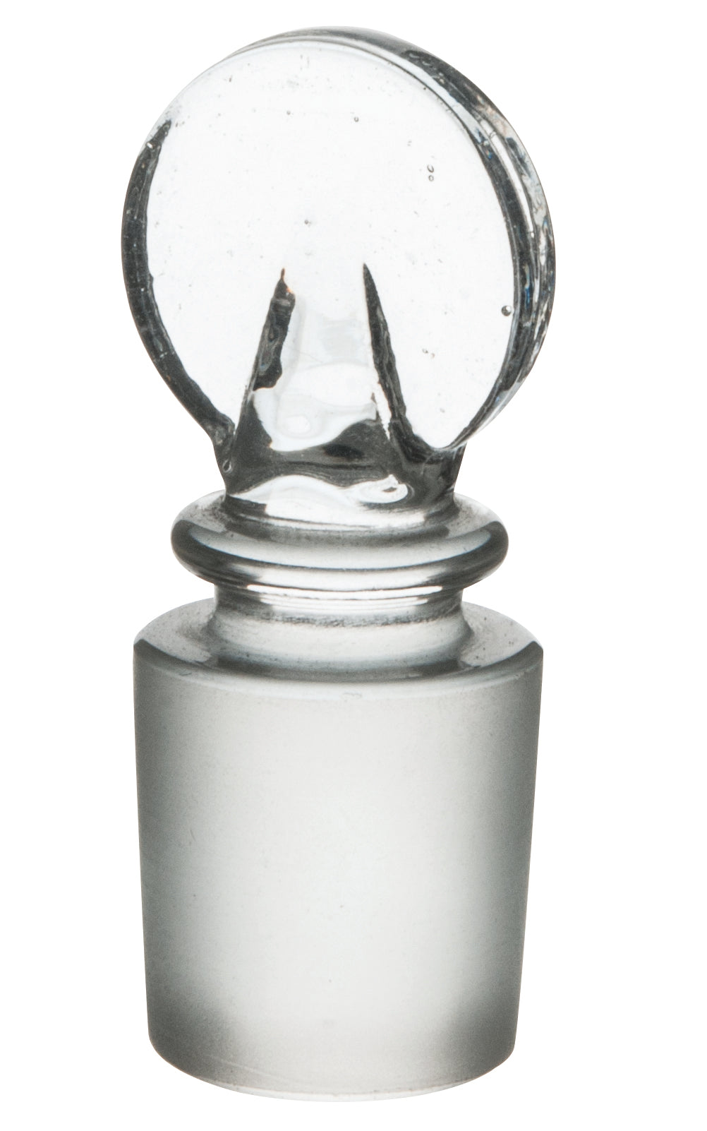 Stopper-Penny Head, borosilicate glass, Solid, Cone 10/19 - eiscoindustrial