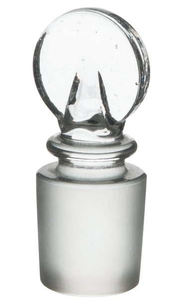 Stopper-Penny Head, borosilicate glass, Solid, Cone 19/26 - eiscoindustrial