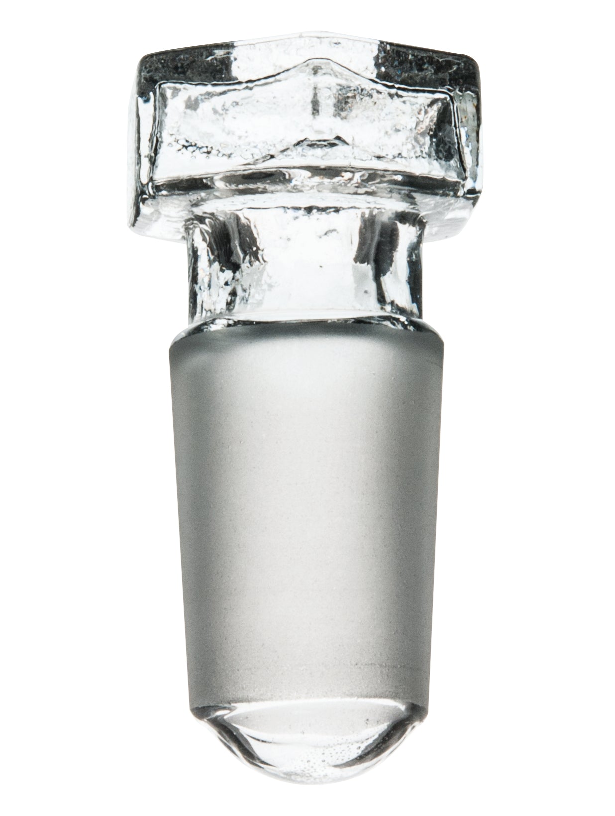 Stopper-Hollow with Round end, borosilicate glass, Cone 10/19 - eiscoindustrial