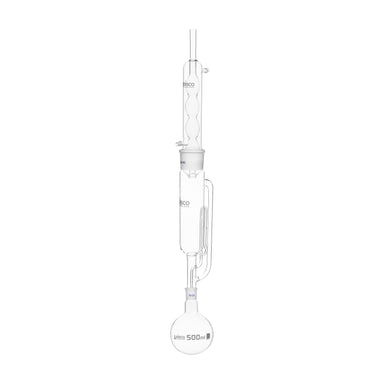 Soxhlet Extraction Apparatus, cap. 400ml, Flask size 1000ml. - eiscoindustrial