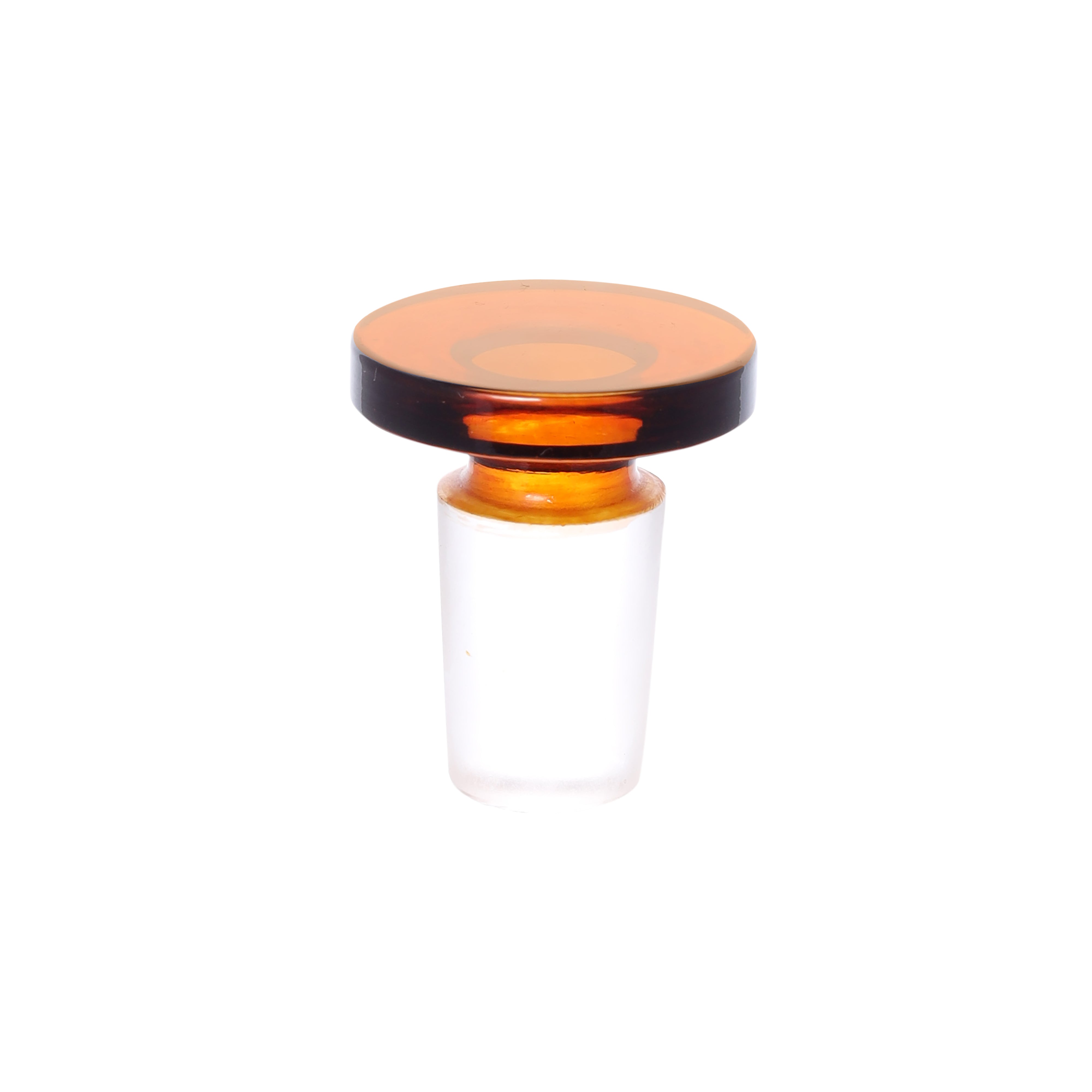 Reagent Bottle  Amber Graduated with solid glass stopper cap. 250ml 19/26 - eiscoindustrial