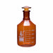 Reagent Bottle Amber Graduated with solid glass stopper cap. 14/23 125 ML - eiscoindustrial