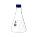 Flasks - Conical Erlenmeyer with Narrow Neck and Rubber Stopper, ASTM 2000ml - eiscoindustrial