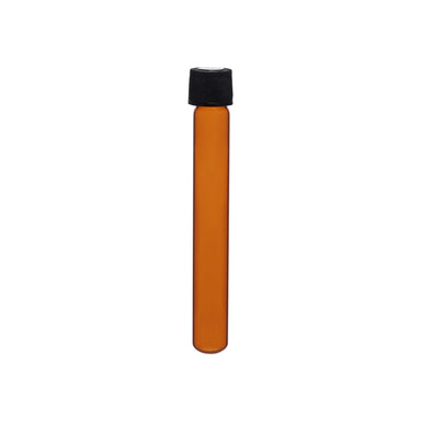 Test Tubes - Round Bottom Amber with screw Cap, fully Autoclavable, 6ml, 16x75. - eiscoindustrial