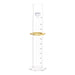 Cylinder Measuring Graduated, cap. 5ml., class 'B', glass hex. base,with protective guard & spout, borosilicate glass, white Graduation. As per ASTM E1272 std. - eiscoindustrial