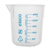 Beaker -  Polypropylene, low form with spout Screen Printed 250 x 25ml - eiscoindustrial