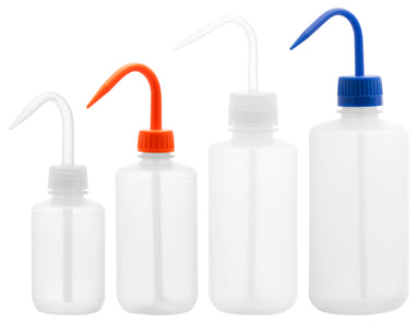 Wash Bottles (LDPE)Premium, narrow neck,colored top,1000 ml - eiscoindustrial