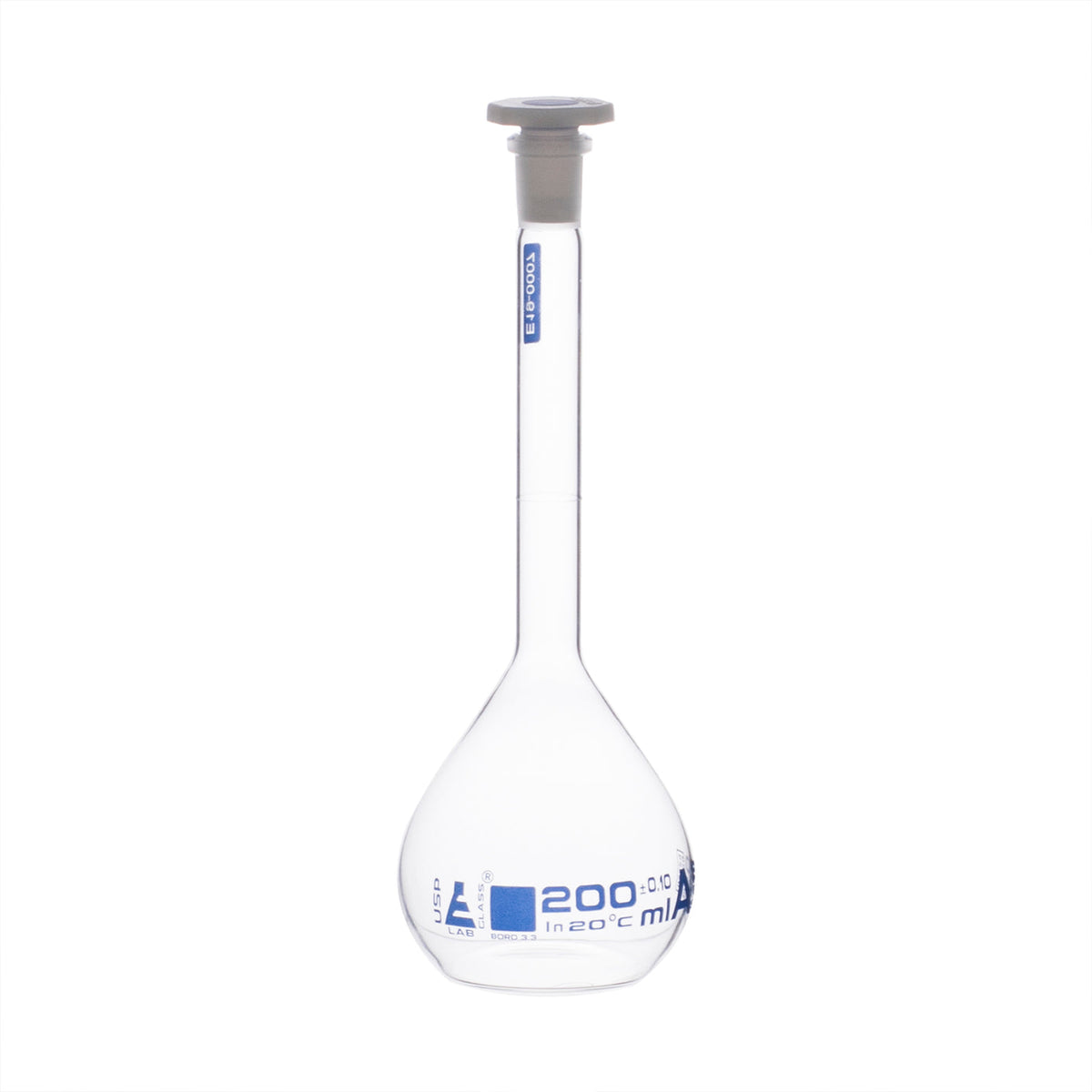 Flask Volumetric - Class A, ASTM With Solid Glass Stopper, 500 ml Stop ...