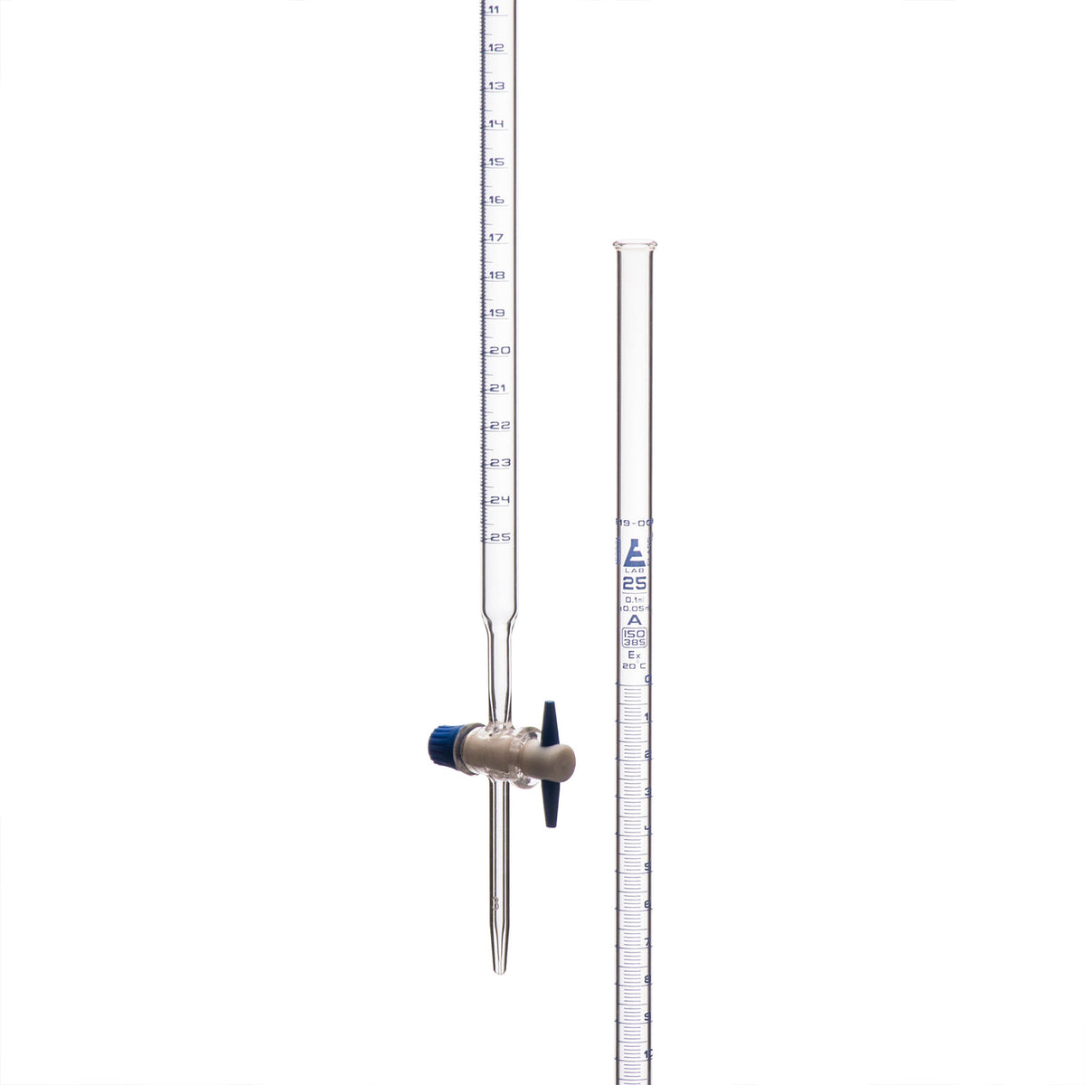 Burettes Schellbach-single bore, glass stopcock, capacity 25ml, Sub. D ...