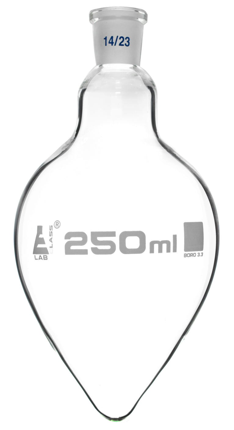 Flasks - Boiling Pear Shape, ASTM,Capacity 250ml,24/40 - eiscoindustrial