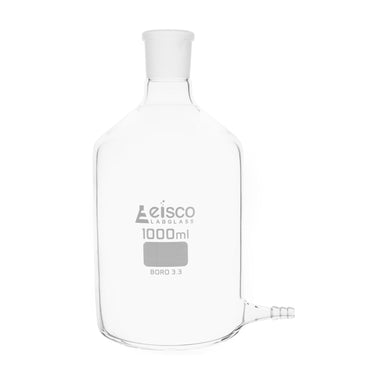 Aspirator Bottle with outlet for tubing 1000 ML - eiscoindustrial