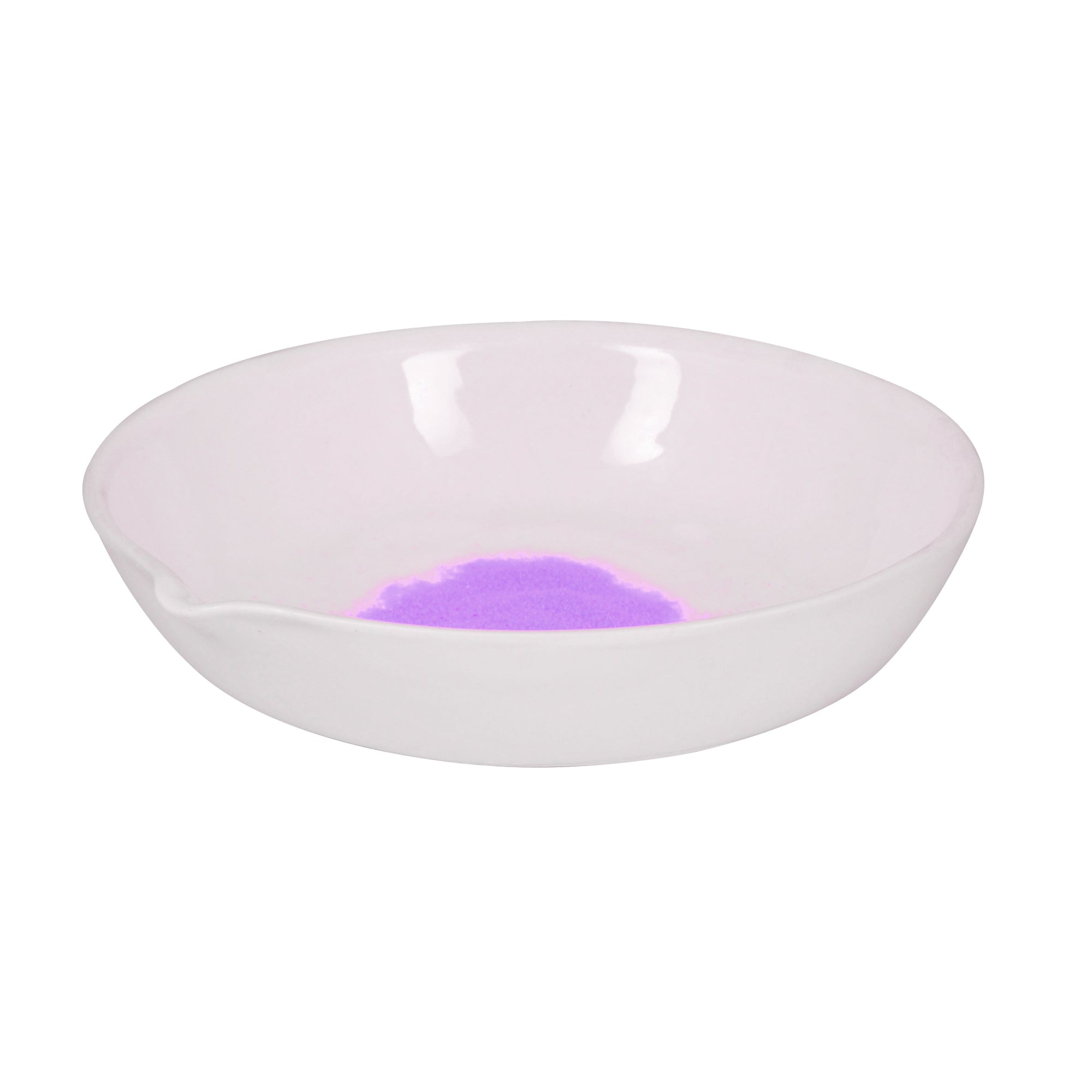 Basin Evaporating, Cap. 300ml, outer dia 150mm, Porcelain, flat form with spout - eiscoindustrial