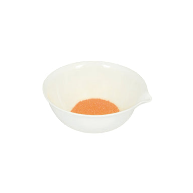 Basin Evaporating, Cap. 35ml, outer dia 60mm, Porcelain, round form with spout - eiscoindustrial