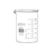 Beakers - Glass - ASTM, Low Form, with spout made of borosilicate glass, graduated 50 ml - eiscoindustrial