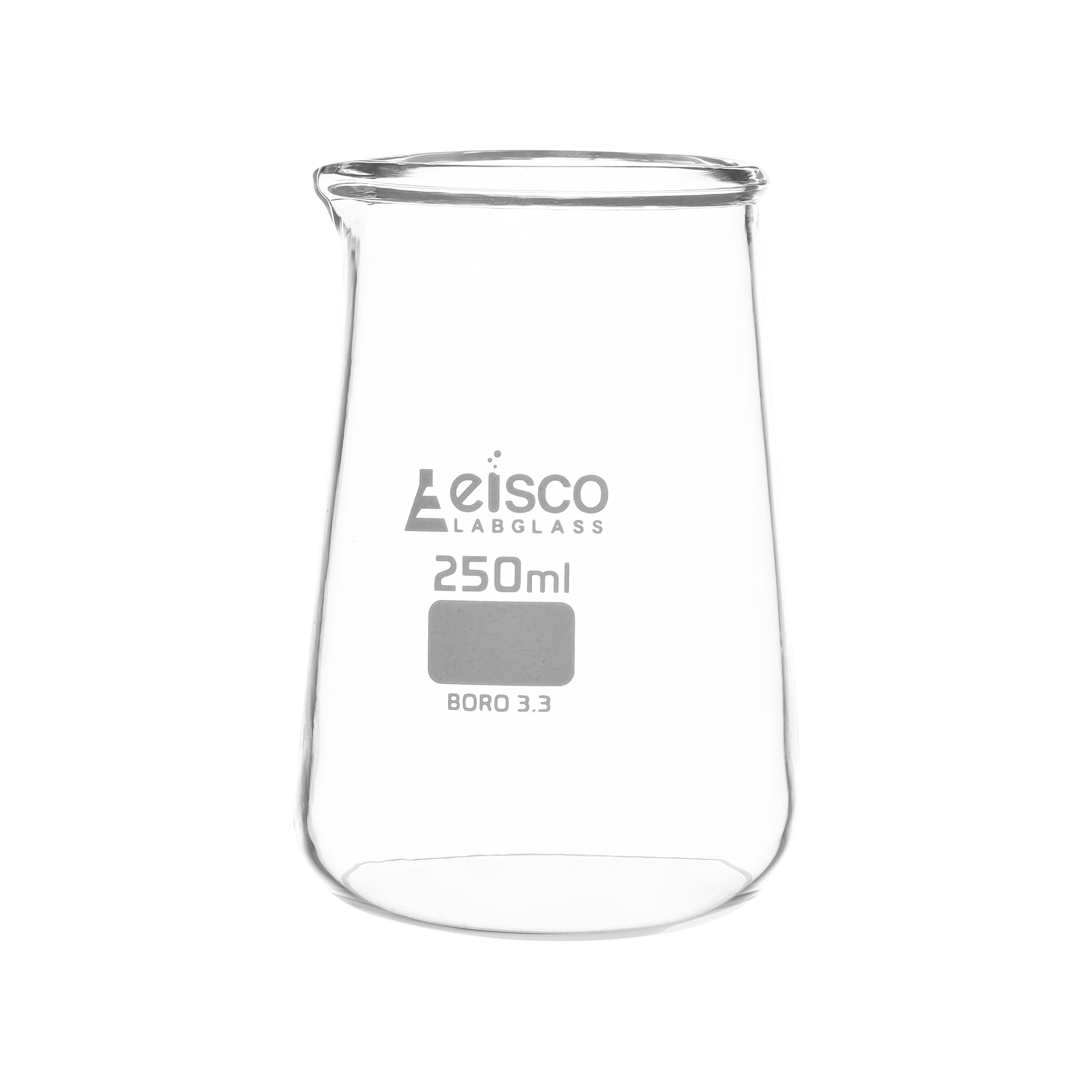 Beaker Glass-Phillip Pattern, Conical form with spout 250 ml - eiscoindustrial