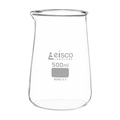 Beaker Glass-Phillip Pattern, Conical form with spout 500 ml - eiscoindustrial